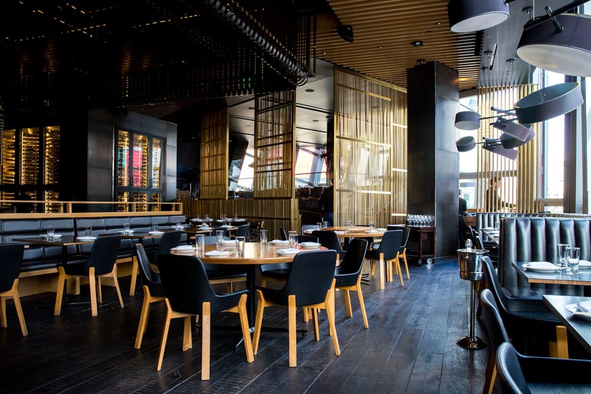 Restaurant interior clean